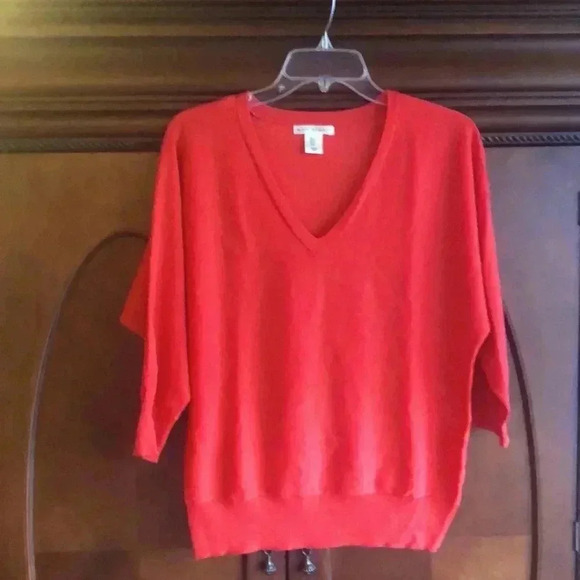 Max Studio Tops - MAX STUDIO Red Top